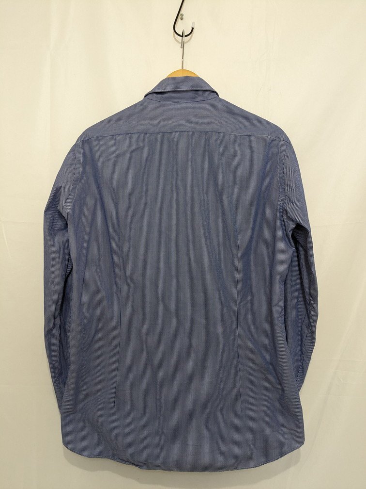 MAKER'S SHIRT KAMAKURA 鎌倉シャツ Casual 134 ストライプ長袖ボタンシャツ サイズ：XL カラー：ブルー_画像2
