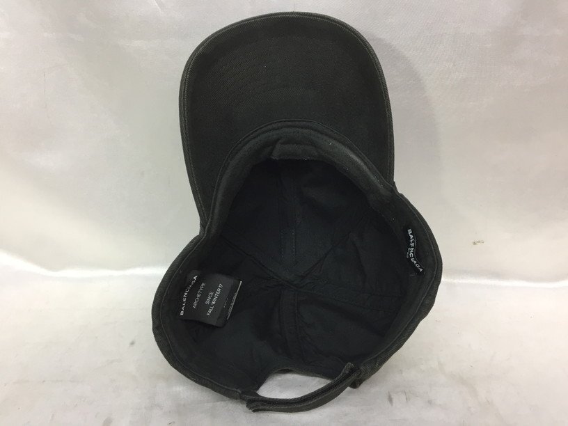 BALENCIAGA Balenciaga сумка для хранения имеется Logo вышивка Baseball колпак 6 panel колпак 499071 410B7 размер :L 59 цвет : черный шляпа 