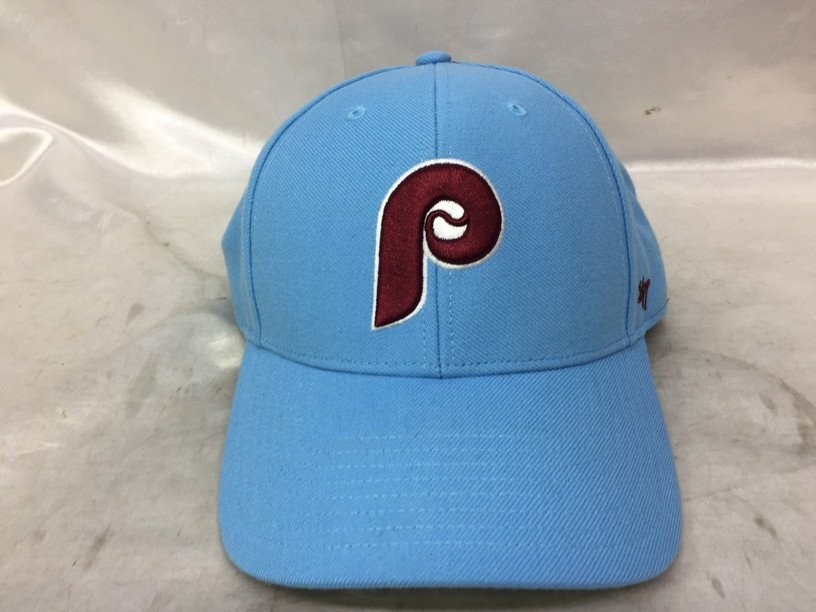 47brand フォーティセブン Philadelphia Phillies フィラデルフィア・フィリーズ P刺繍 キャップ カラー：ブルー系/ボルドー_画像2