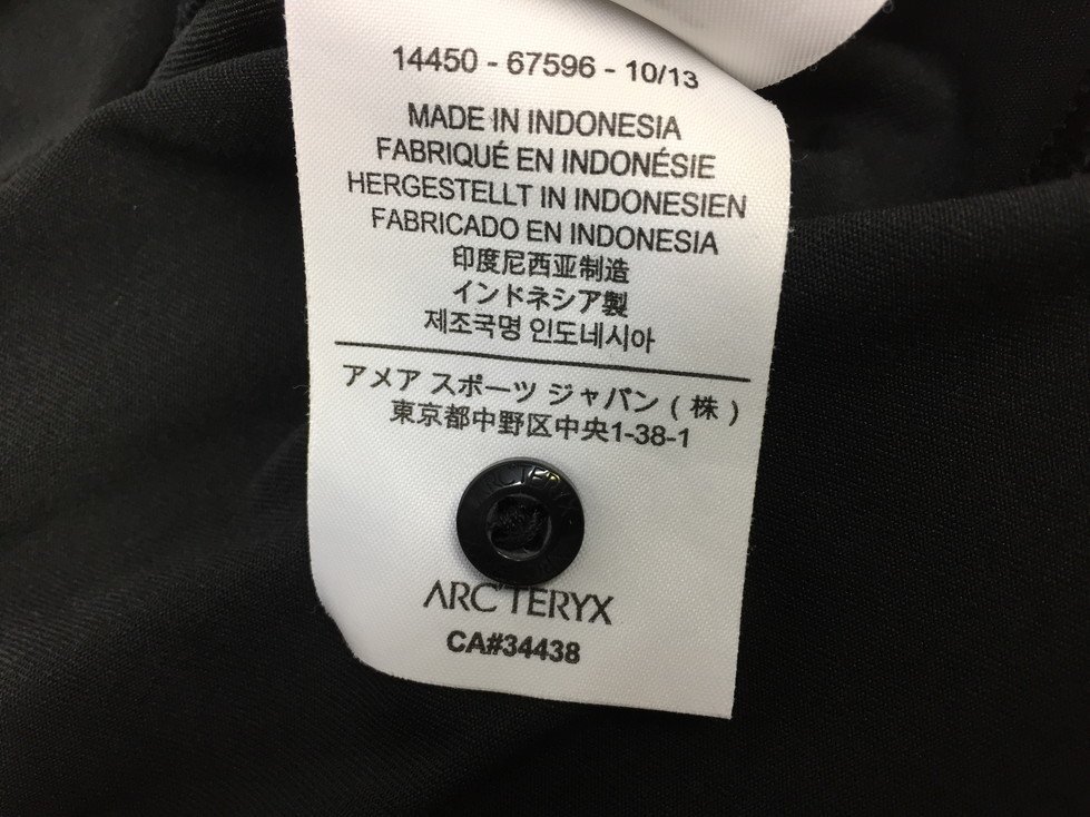 ARC'TERYX アークテリクス Captive Polo キャプティブ ポロシャツ サイズ：S カラー：ブラック_画像8
