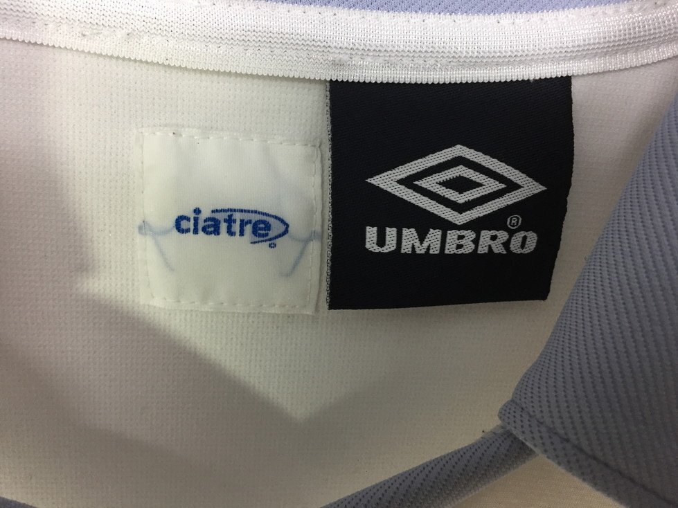 ciatre×UMBRO シアター×アンブロ football shirt フットボールシャツ 長袖 ゲームシャツ サイズ：L カラー：ホワイト Y2K ユニフォーム_画像7