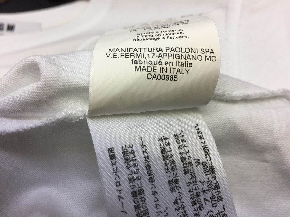 MSGM エムエスジーエム イタリア製 ロゴプリント Tシャツ サイズ：S カラー：ホワイト レディース_画像8