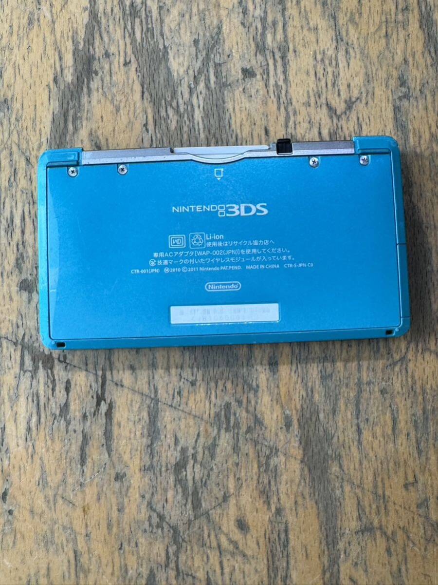 Nintendo 3DS body CTR-001( aqua blue ) Nintendo 3DS electrification only operation not yet verification 