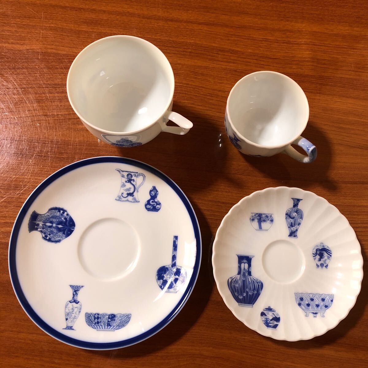 送料無料〉深川製磁 ブルーチャイナ カップ&ソーサー デミタス 送料無料〉深川製磁 ブルーチャイナ カップ&ソーサー デミタス