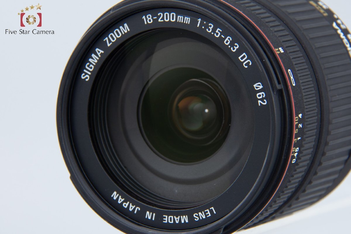 【中古】SIGMA シグマ 18-200mm f/3.5-6.3 D DC ニコン用_画像5