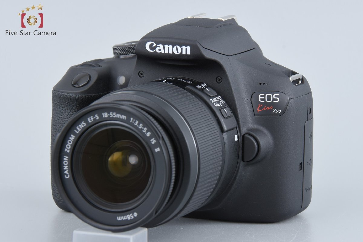 【中古】Canon キヤノン EOS Kiss X90 EF-S 18-55 IS II レンズキットの画像2