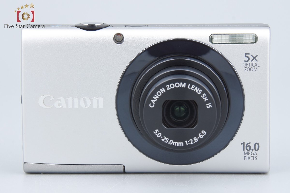 【中古】Canon キヤノン PowerShot A3400 IS シルバー コンパクトデジタルカメラ_画像4