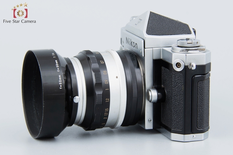 【中古】Nikon ニコン F アイレベル 前期 シルバー + NIKKOR-S Auto 50mm f/1.4_画像5