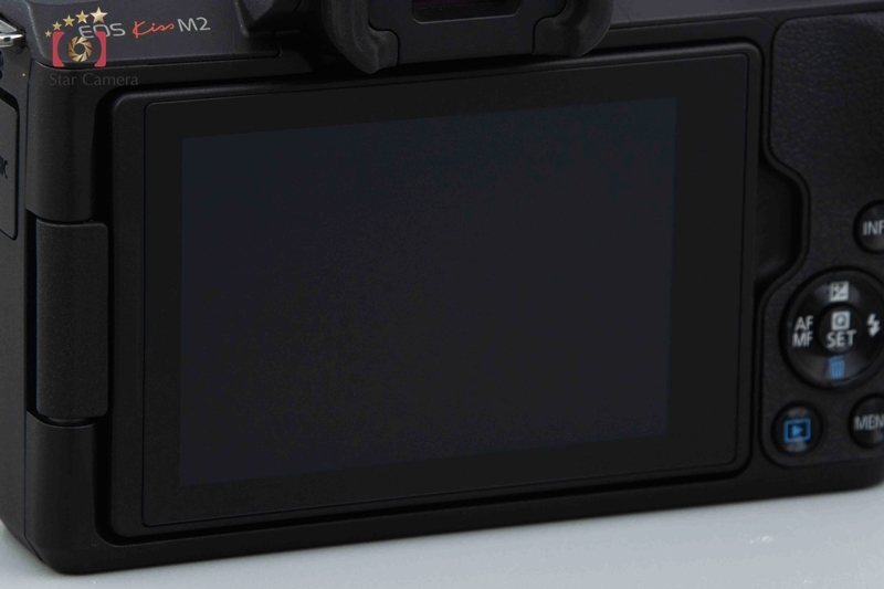 【中古】Canon キヤノン EOS Kiss M2 EF-M 15-45 IS STM レンズキット ブラックの画像10