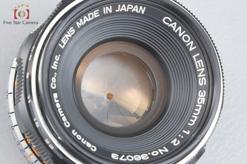 【中古】Canon キヤノン 35mm f/2 L39 ライカスクリューマウント_画像2