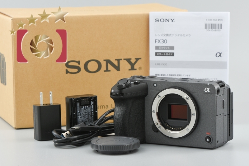 【中古】SONY ソニー α cinema Line FX30 ILME-FX30 プロフェッショナルカムコーダー 元箱付き_画像1