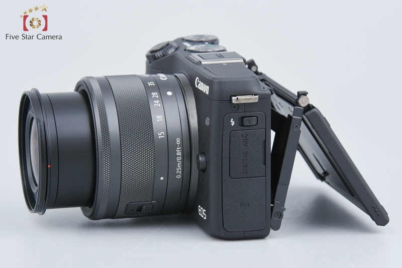 【中古】Canon キヤノン EOS M3 ブラック EF-M 15-45mm f/3.5-6.3 IS STM レンズキット_画像6