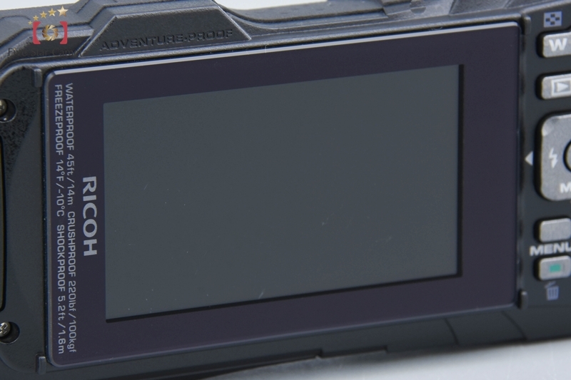 【中古】RICOH リコー WG-80 ブラック 防水アクションカメラ シャッター回数僅少 元箱付き_画像10