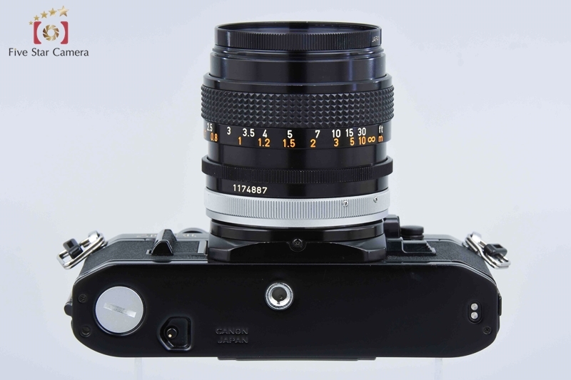 【中古】Canon キヤノン AE-1 ブラック + FD 50mm f/1.4 S.S.C._画像9