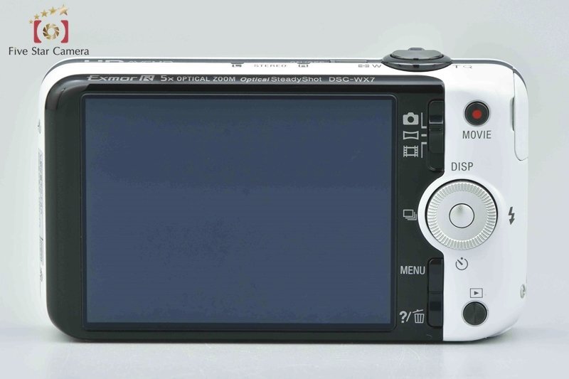 １円出品 SONY ソニー Cyber-shot DSC-WX7 ホワイト デジタルスチルカメラ【オークション開催中】_画像5