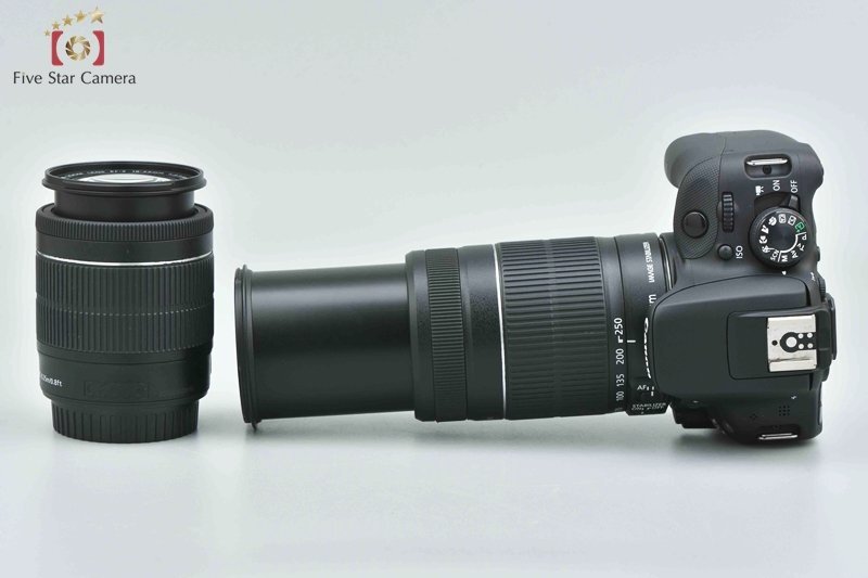 １円出品 Canon キヤノン EOS Kiss X7 ダブルズームキット ブラック シャッター回数僅少【オークション開催中】_画像8