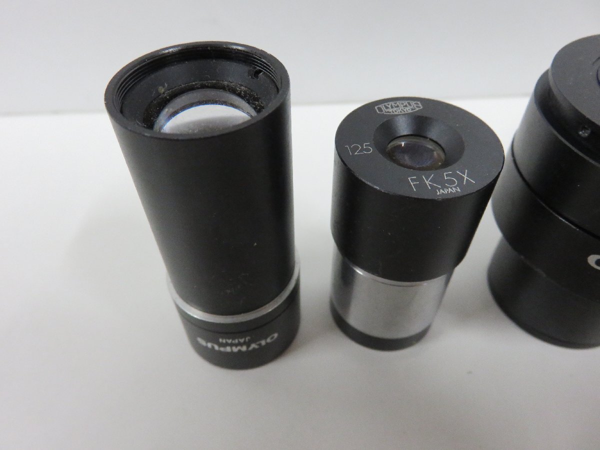 [41]1 jpy ~ OLYMPUS lens 5 point set microscope use unknown operation not yet verification junk 