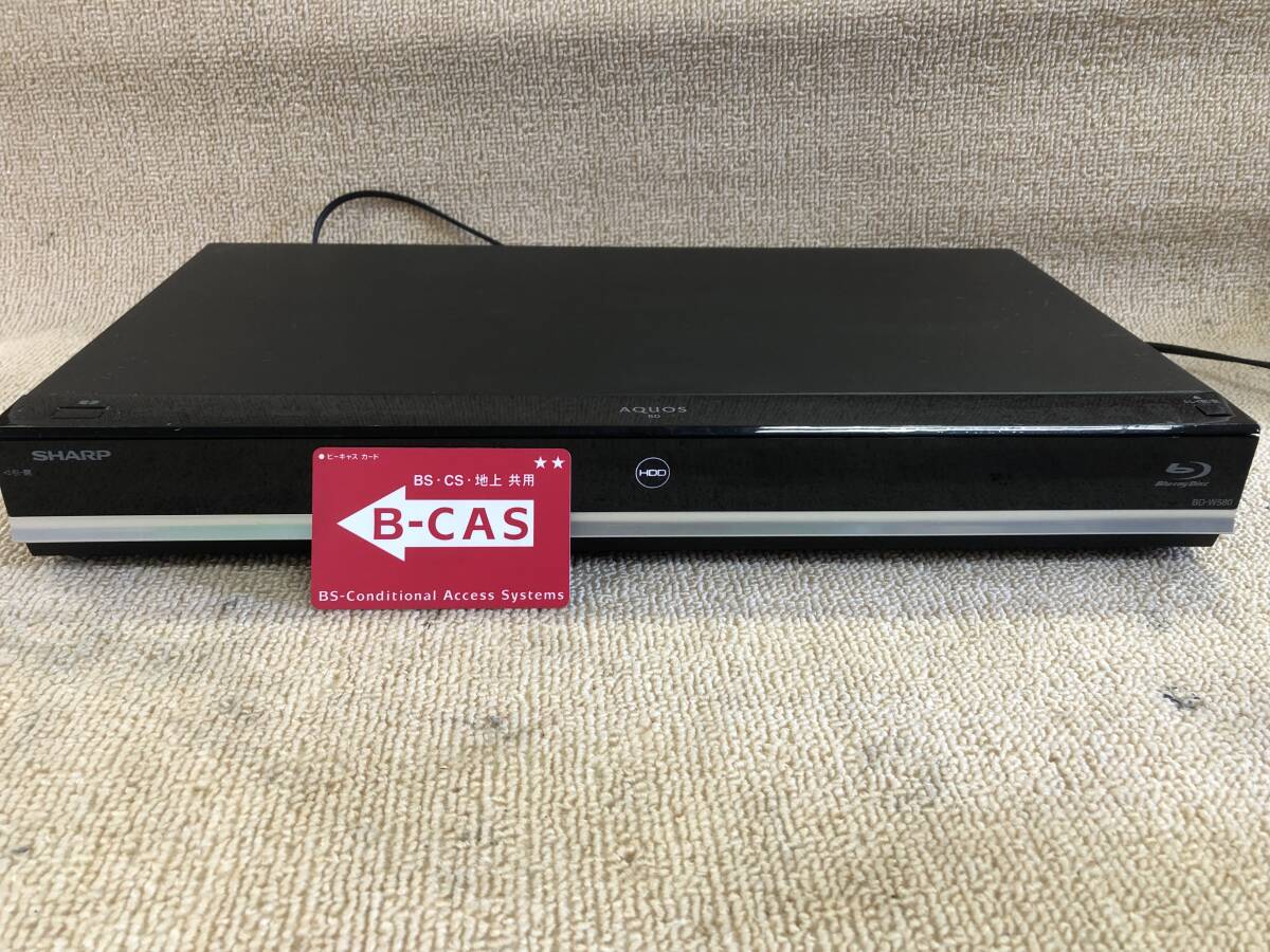 簡易確認済み K-1772 〇 シャープ SHARP AQUOS HDD/BD/DVDレコーダー BD-W580 _画像1