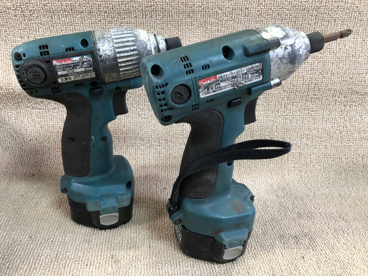 K-1802 makita マキタ 充電式 12V インパクトドライバー 電動工具 6919D 6916D 充電器 DC1439_画像3