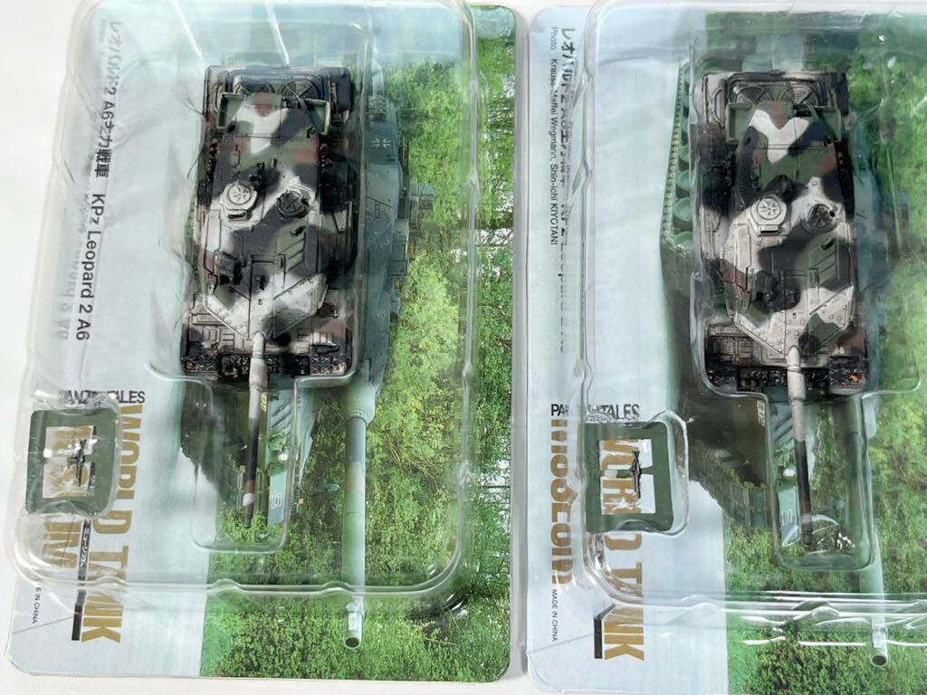 1/144 TAKARA タカラ WTM ワールドタンク ミュージアム 第6弾 レオパルド2A6 戦車 冬季迷彩×3_画像2
