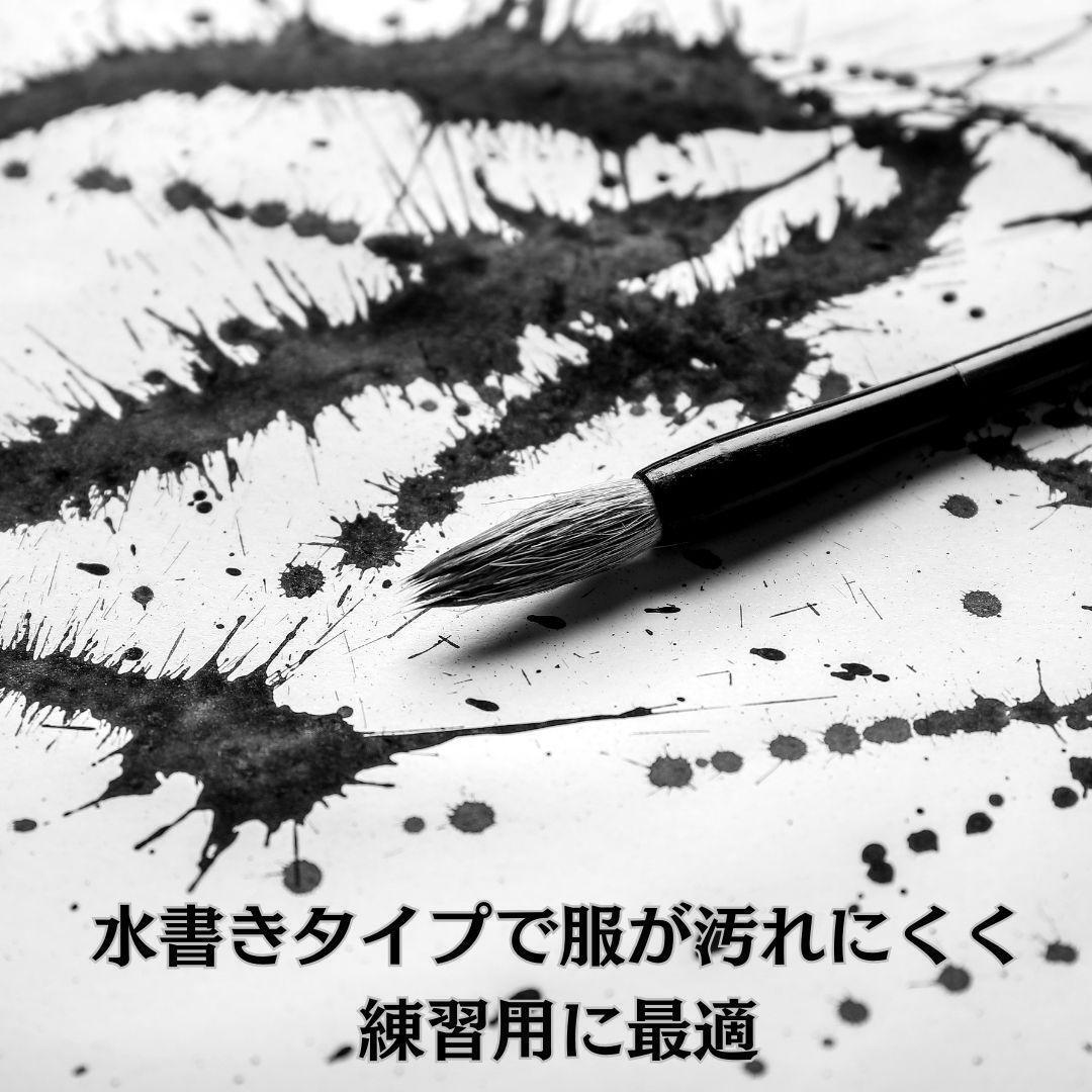 6種12点セット 水書き 書道 水だけで書ける 汚れない 練習用 書道セット すぐに使える すぐに乾く 筆 水皿付き 楷書 基本点画 墨汁 不要_画像4