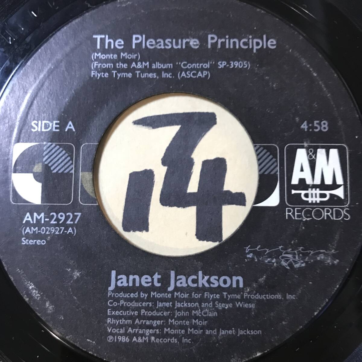試聴 JANET JACKSON THE PLEASURE PRINCIPLE 両面EX の画像1