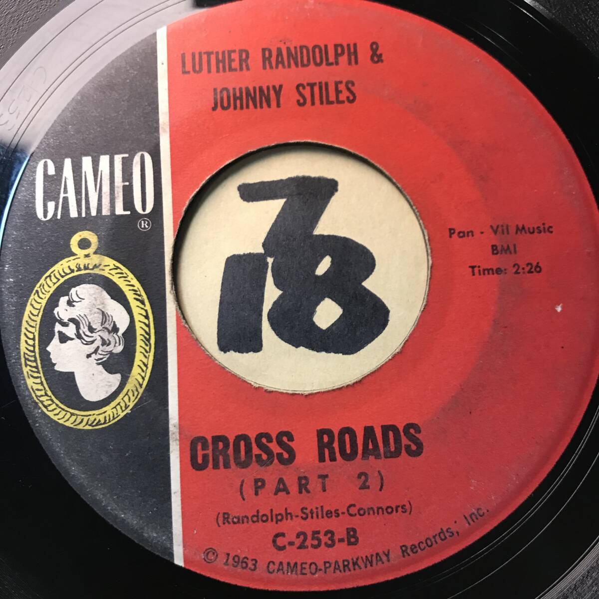 試聴 モッド・ソウル・ジャズ LUTHER RANDOLPH & JOHNNY STILES CROSS ROADS PT1 PT2 両面VG+ SOUNDS VG++ _画像2