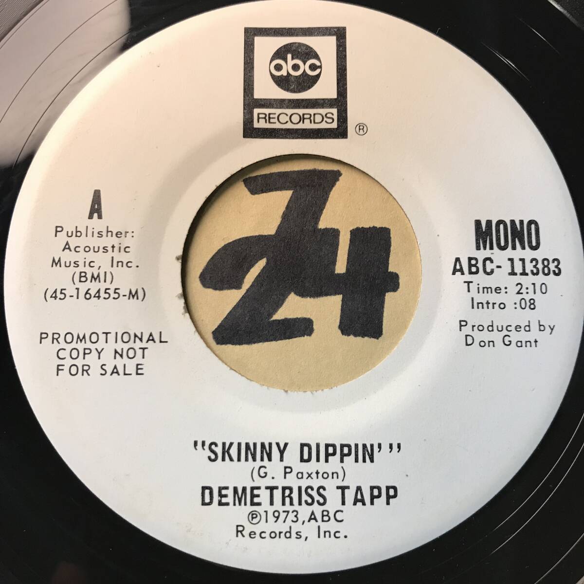 試聴 新品 DEMETRISS TAPP SKINNY DIPPIN 1973 の画像1
