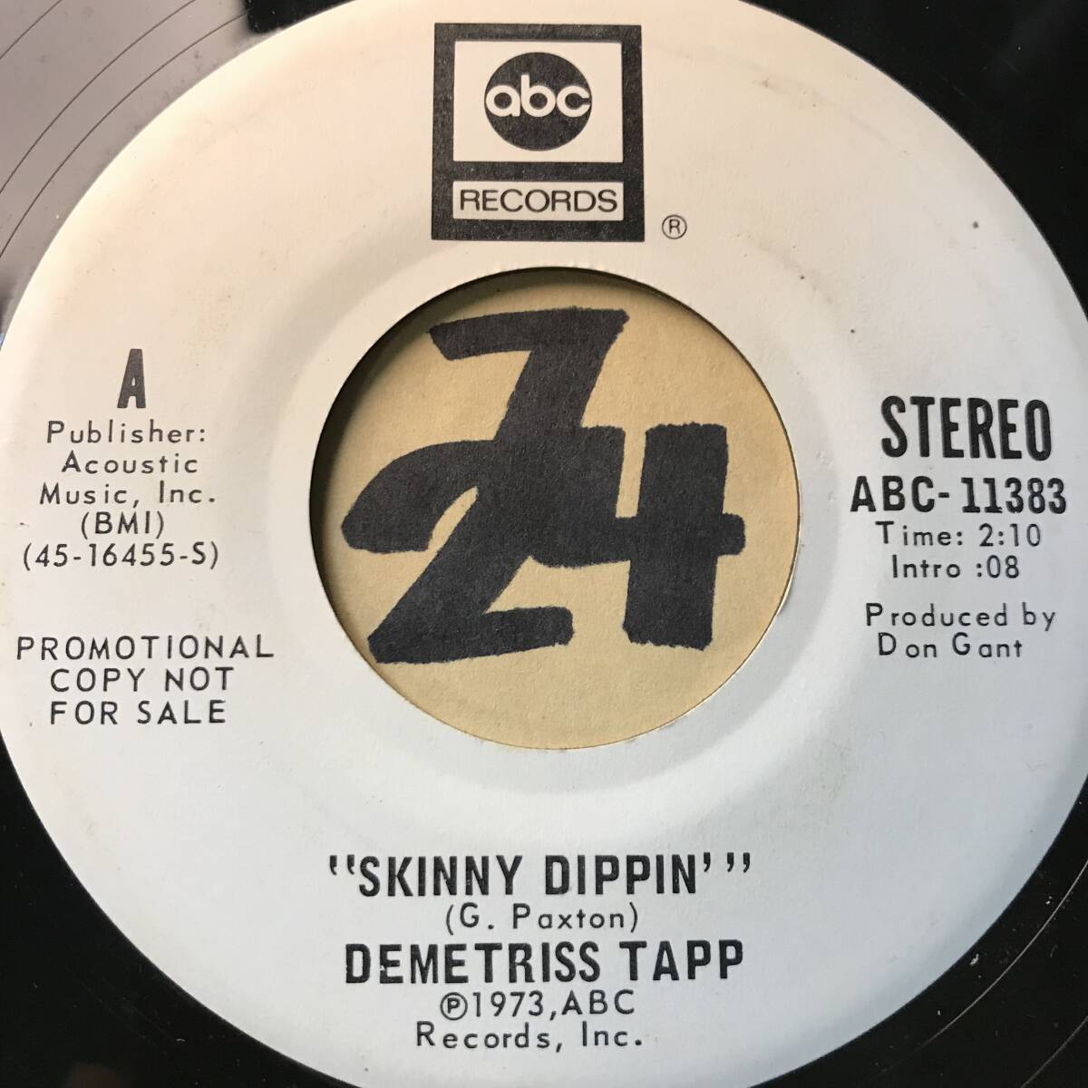 試聴 新品 DEMETRISS TAPP SKINNY DIPPIN 1973 の画像2