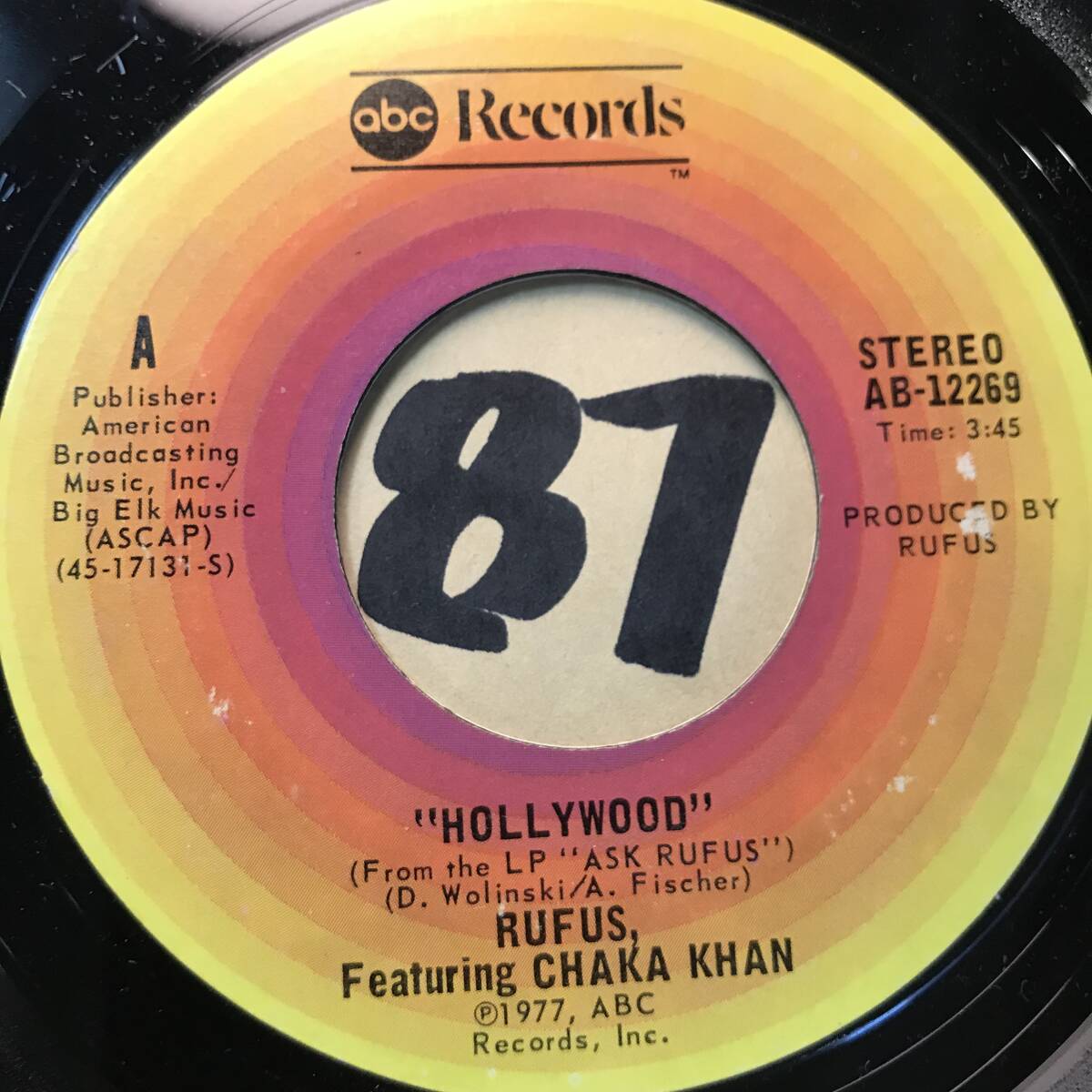 試聴 新品 RUFUS FEATURING CHAKA KHAN HOLLYWOOD _画像1