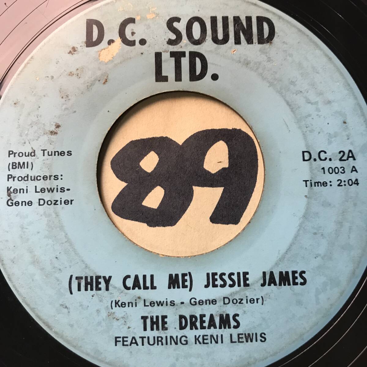 試聴 THE DREAMS BAND CHARGE VG++/ THE DREAMS (THEY CALL ME) JESSIE JAMES VG+ _画像2