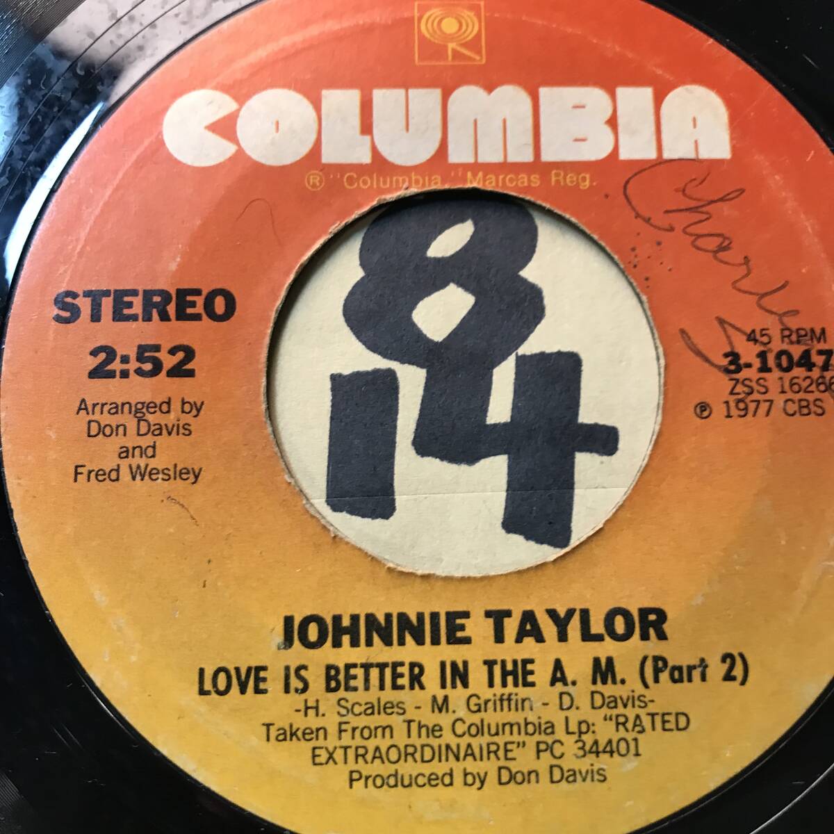 試聴 JOHNNIE TAYLOR LOVE IS BETTER IN THE A.M. PT1 VG++ SOUNDS EX / PT2 VG++_画像2