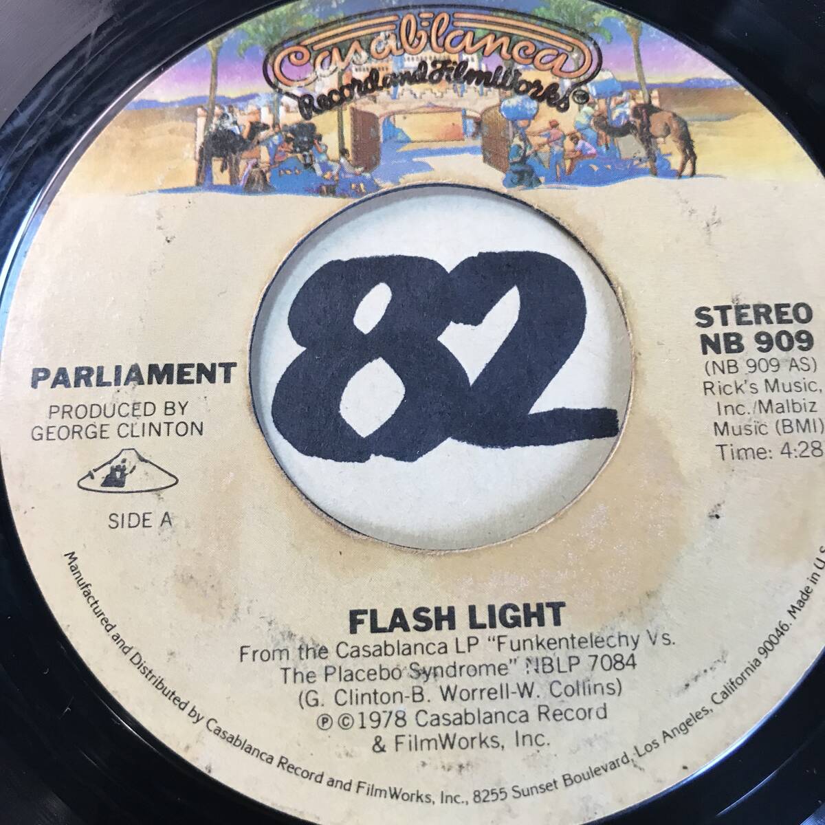 試聴 FUNKADELIC FLASH LIGHT 両面VG++ _画像1