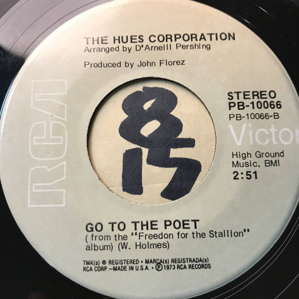 試聴 THE HUES CORPORATION ROCKIN’ SOUL 両面NM _画像2