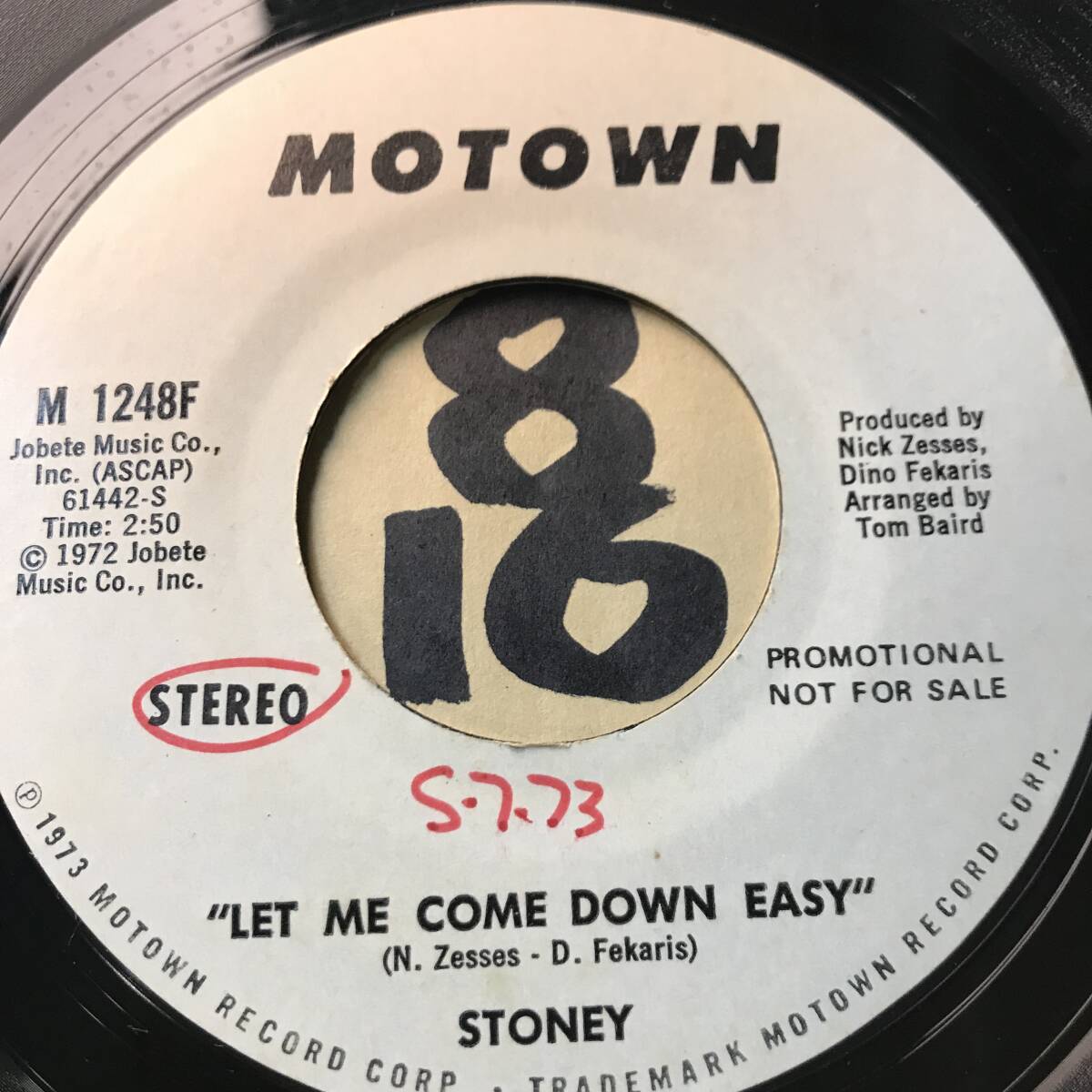 試聴 1972 MOTOWN RARE GROOVE STONEY LET ME COME DOWN EASY MONO NM/STEREO EX+ _画像2