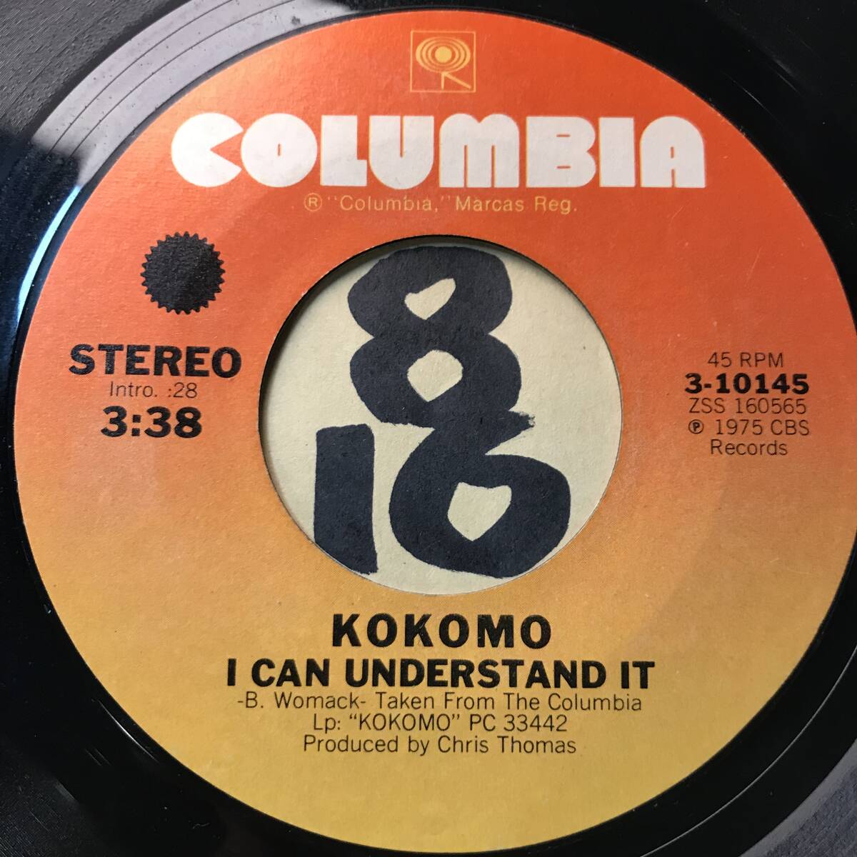  прослушивание KOKOMO I CAN UNDERSTAND IT ( Bobby *u- Mac *kava-) двусторонний NM Chris * Thomas произведение 1975