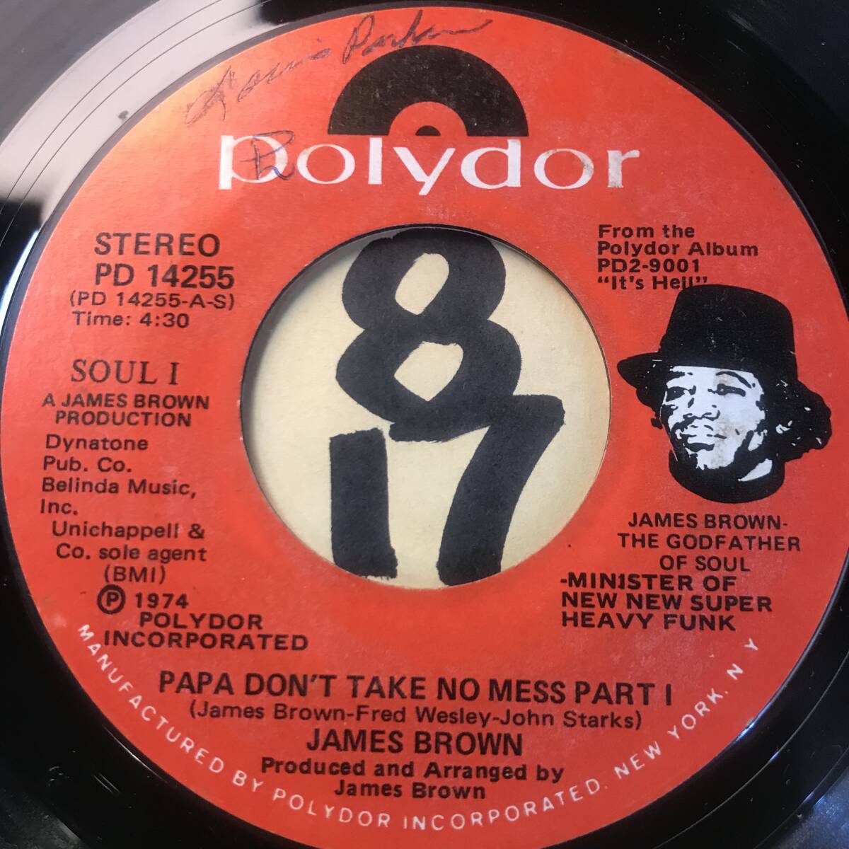 試聴 JAMES BROWN PAPA DON’T TAKE NO MESS PT1 EX /PT2 EX+ _画像1