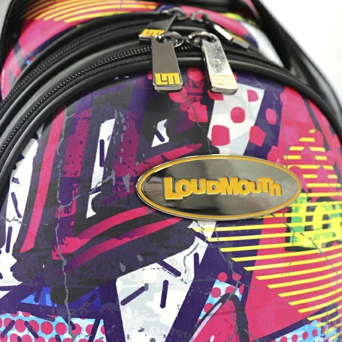 1円★ラウドマウス LM-CB0022 キャディバッグ 9.5型 Crazy Graff（377）クレイジーグラフ★LOUDMOUTH/世界数量限定50本モデル★の画像8