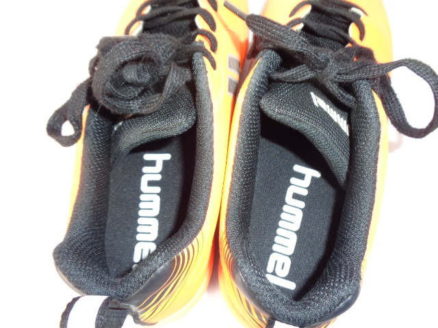 b894◆hummel プリアモーレ V TF JR トレーニングシューズ◆ヒュンメル 22.5cm HJS2123-3590 オレンジ×ブラック ジュニア サッカー6E _画像8