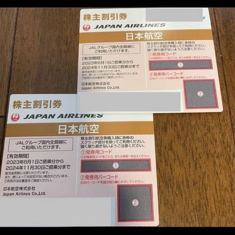 日本航空　JAL株主優待券2枚セット_画像1