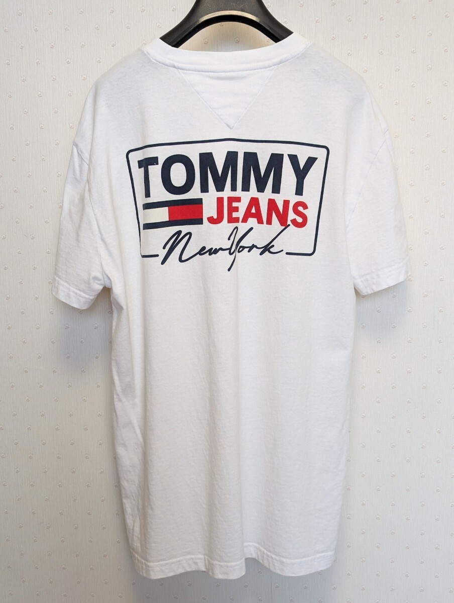 TOMMY JEANS ■半袖ロゴプリントＴシャツ　us M size used 美品_画像3