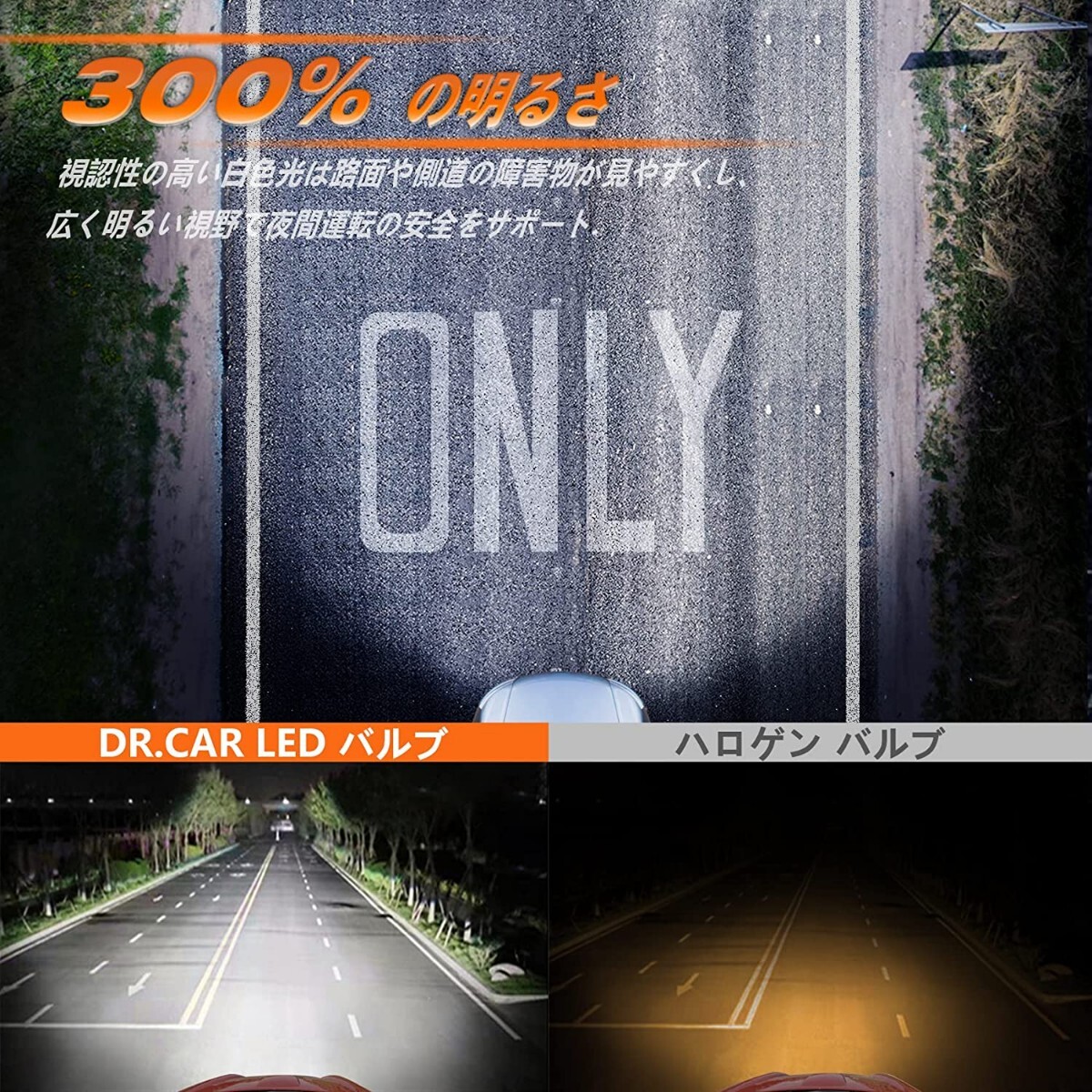 2個セット led ヘッドライト H11 LEDバルブ ロービーム フォグランプ 車検対応 10000LM 6000K 昼白光 一体型 50000時間長寿命の画像5