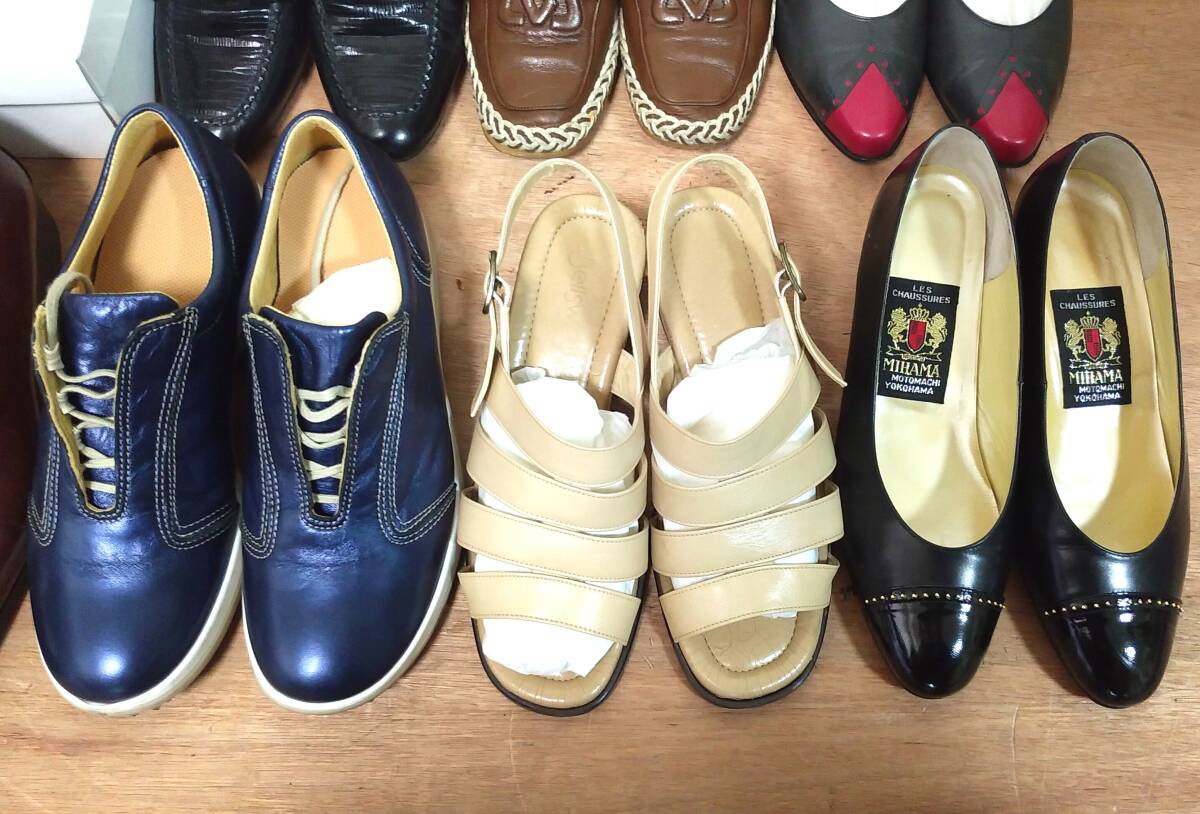 LA14* lady's shoes *21 pair together Gucci Dior Ginza yo shino yaBALLYmola ski DAKS MIHAMA high heel pumps boots leather shoes 