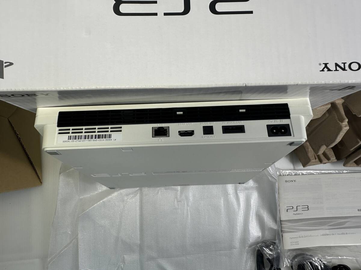 【動作確認済】SONY ソニー PlayStation3 プレステ3 PS3 本体一式 CECH-3000A 160GB ホワイト_画像8