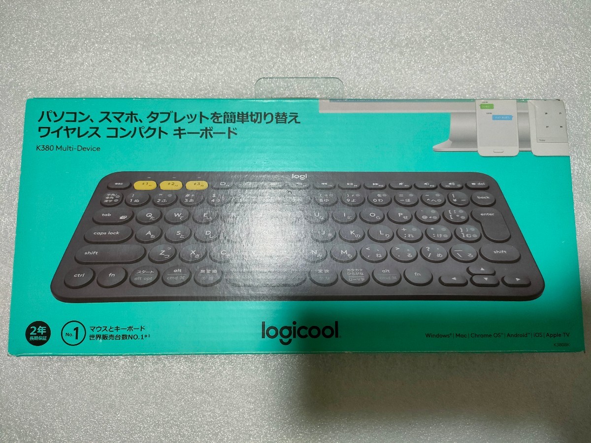 ロジクール マルチデバイス対応Bluetoothキーボード(ブラック) K380BKの画像1