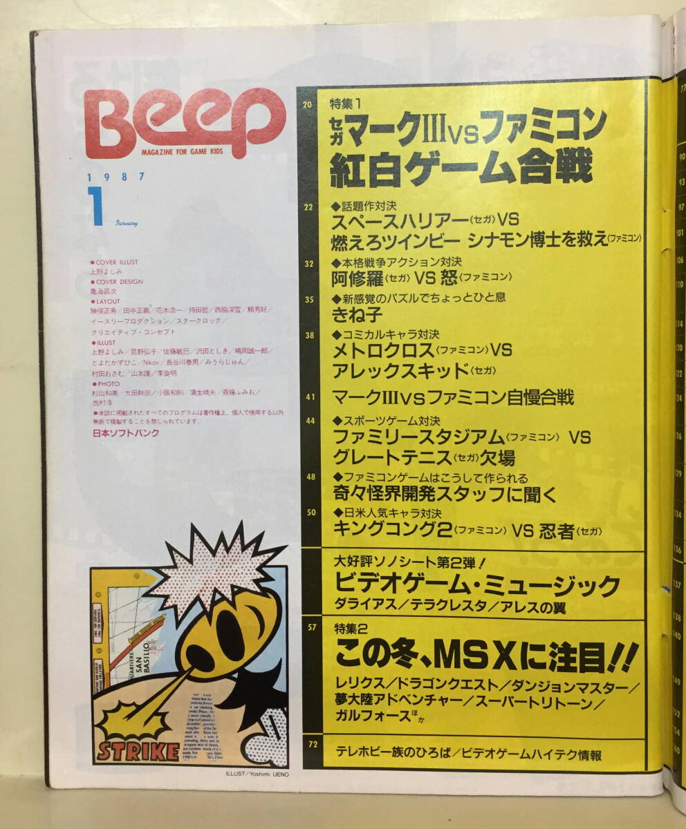 ★難有★【ビープ Beep】1986年01月号_画像3