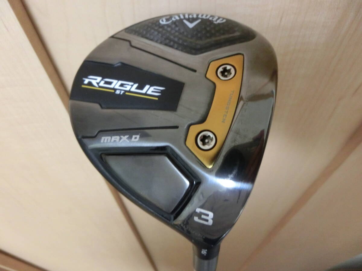 ヘッドカバー付き　キャロウエイ ROGUE ST MAX D フェアウエイウッド 3W 16°VENTUS 5 for Callaway (SR)　ローグ　マックス ディー　FW