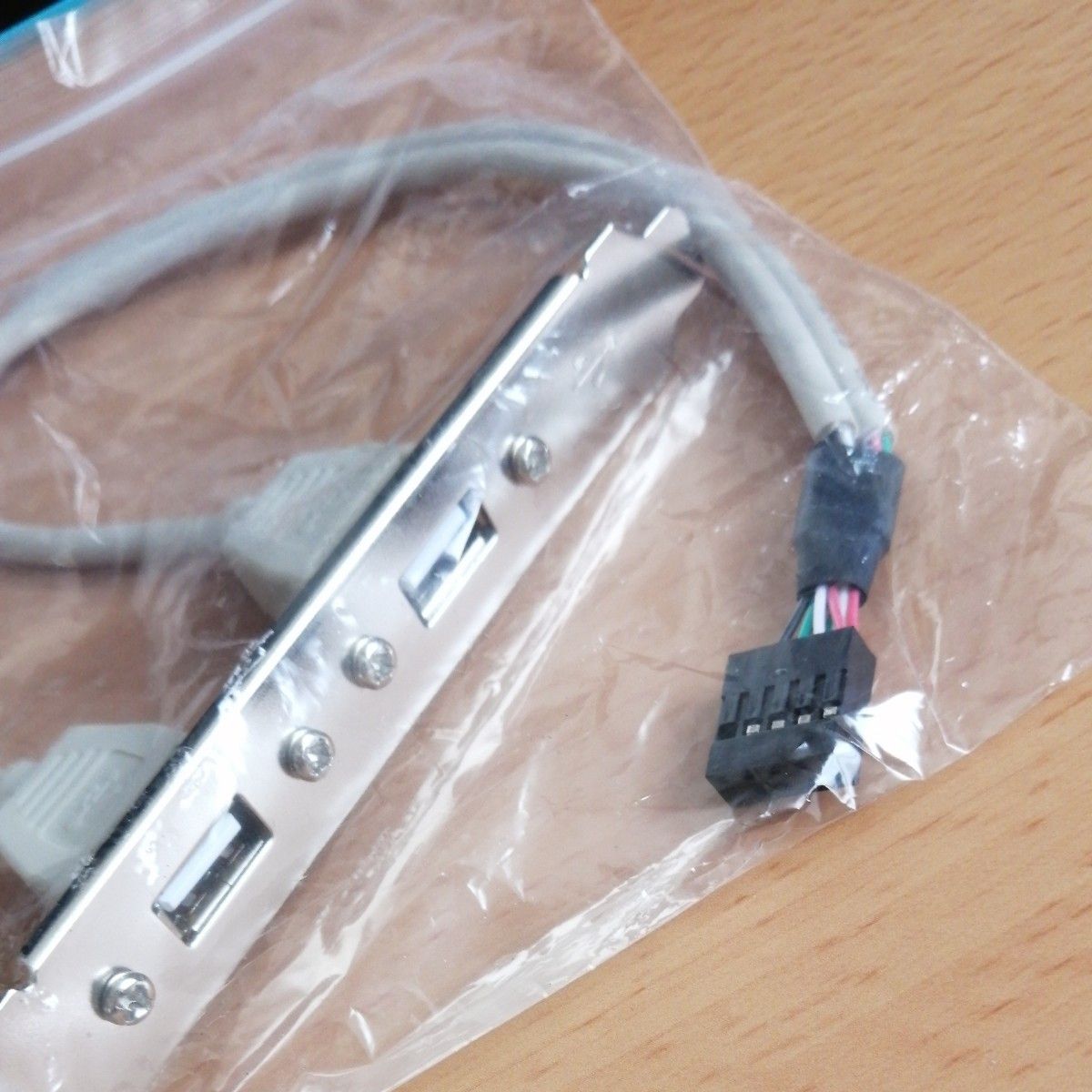 USB 2.0 PCI背面 パネル 拡張 ブラケット 2個