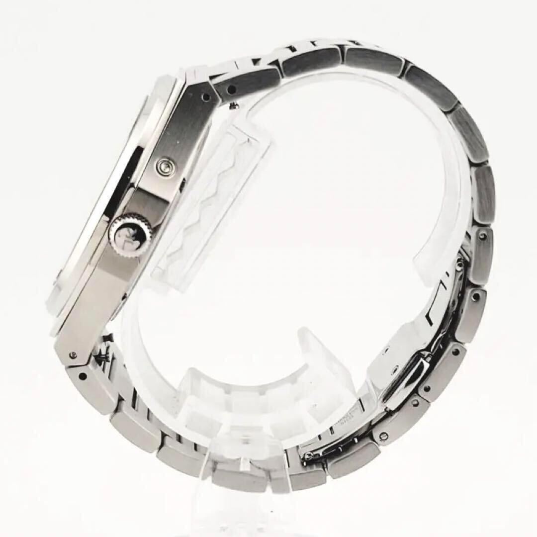 美品 KARL-LEIMON カルレイモン M1WH01 MAJESTY マジェスティ ムーンフェイズ クォーツ 腕時計 メンズ シルバー ホワイト文字盤の画像5
