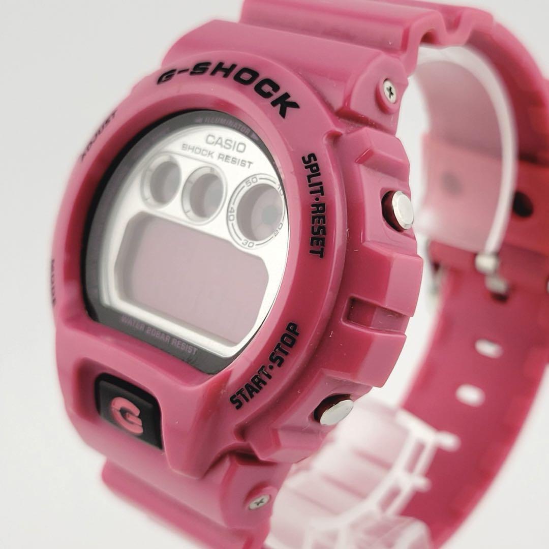 美品 CASIO G-SHOCK カシオ ジーショック DW-6900CS-4JF ピンク クレイジーカラーズ 三つ目 クォーツ 腕時計 デジタル メンズの画像3